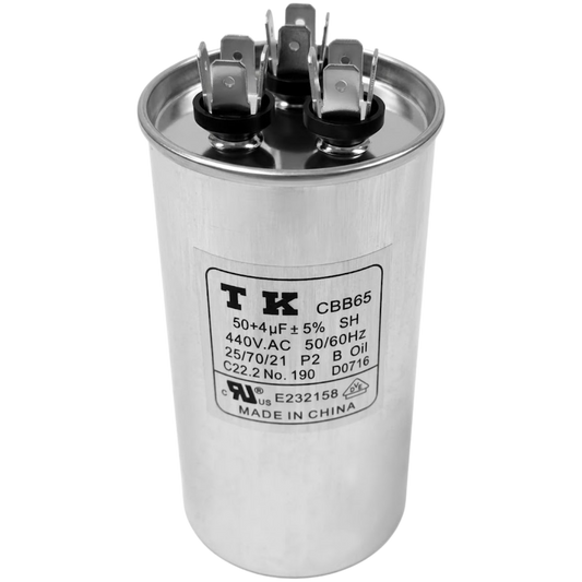 Capacitor De Partida 50uF+4uF 440V 55x105mm (Fast-on)