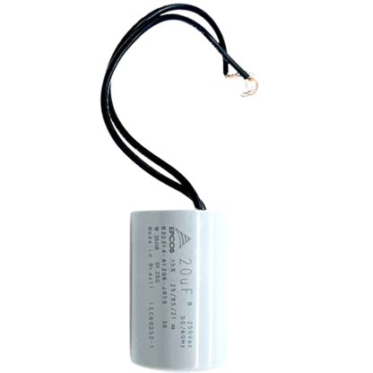 Capacitor De Partida 20uF 250V 33x50mm (2Fios)