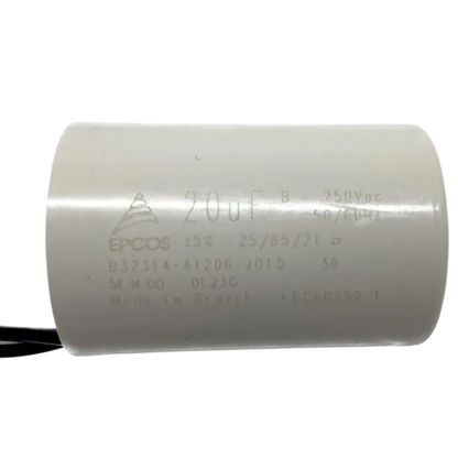 Capacitor De Partida 20uF 250V 33x50mm (2Fios)