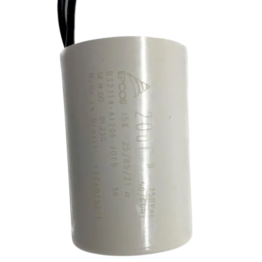 Capacitor De Partida 20uF 250V 33x50mm (2Fios)