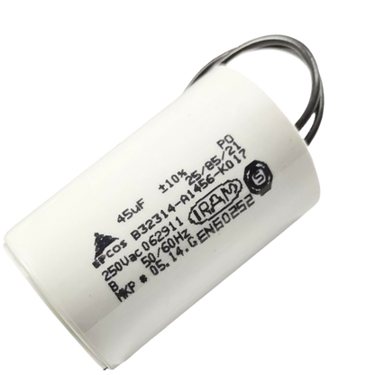 Capacitor De Partida 45uF 250V 40x62mm (2Fios)