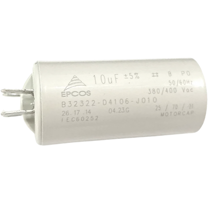 Capacitor De Partida 10uF 380/400V 30x62mm (Fast-on)
