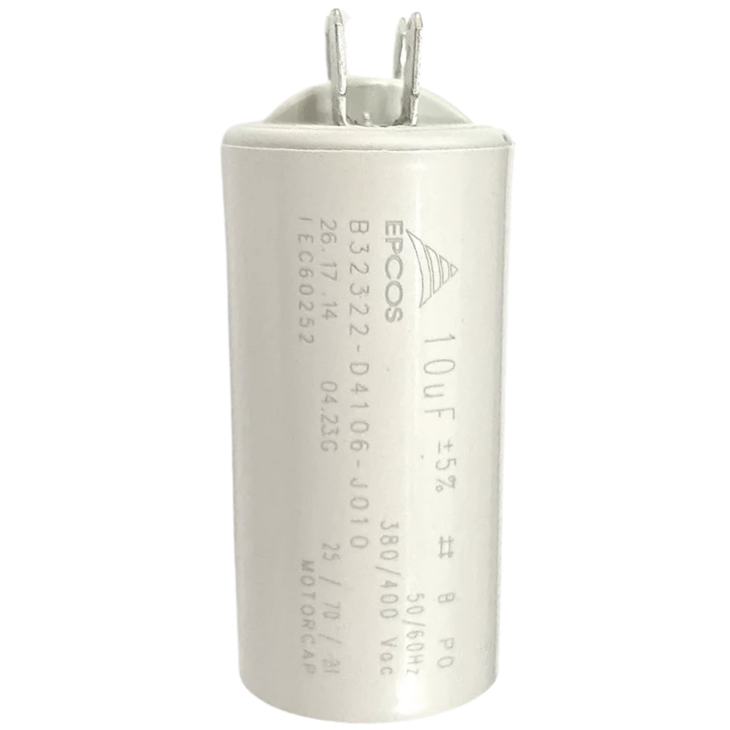 Capacitor De Partida 10uF 380/400V 30x62mm (Fast-on)