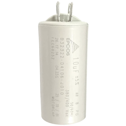 Capacitor De Partida 10uF 380/400V 30x62mm (Fast-on)