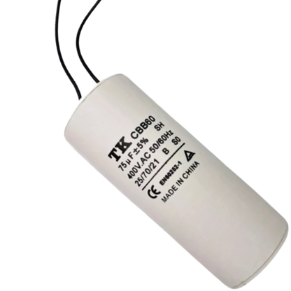 Capacitor De Partida 75uF 400V 55x125mm (2Fios)
