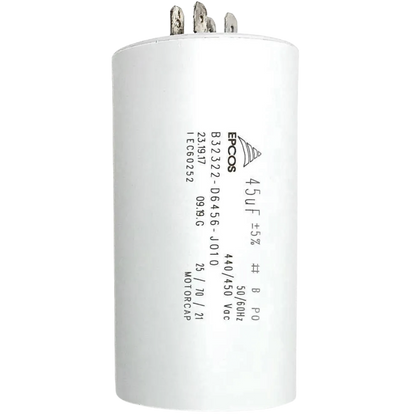 Capacitor De Partida 45uF 450V 50x95mm (Fast-on)