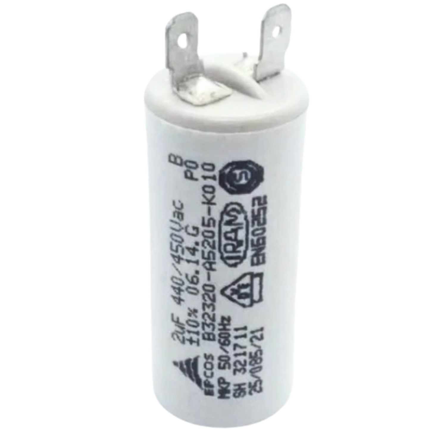Capacitor De Partida  2uF 440/450V 31x61mm (Fast-on)