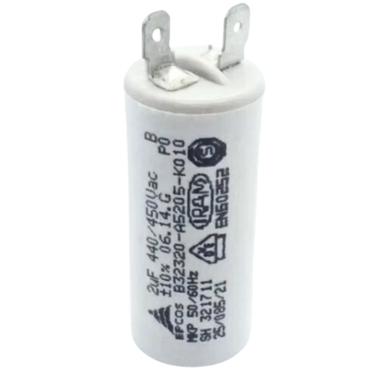 Capacitor De Partida  2uF 440/450V 31x61mm (Fast-on)