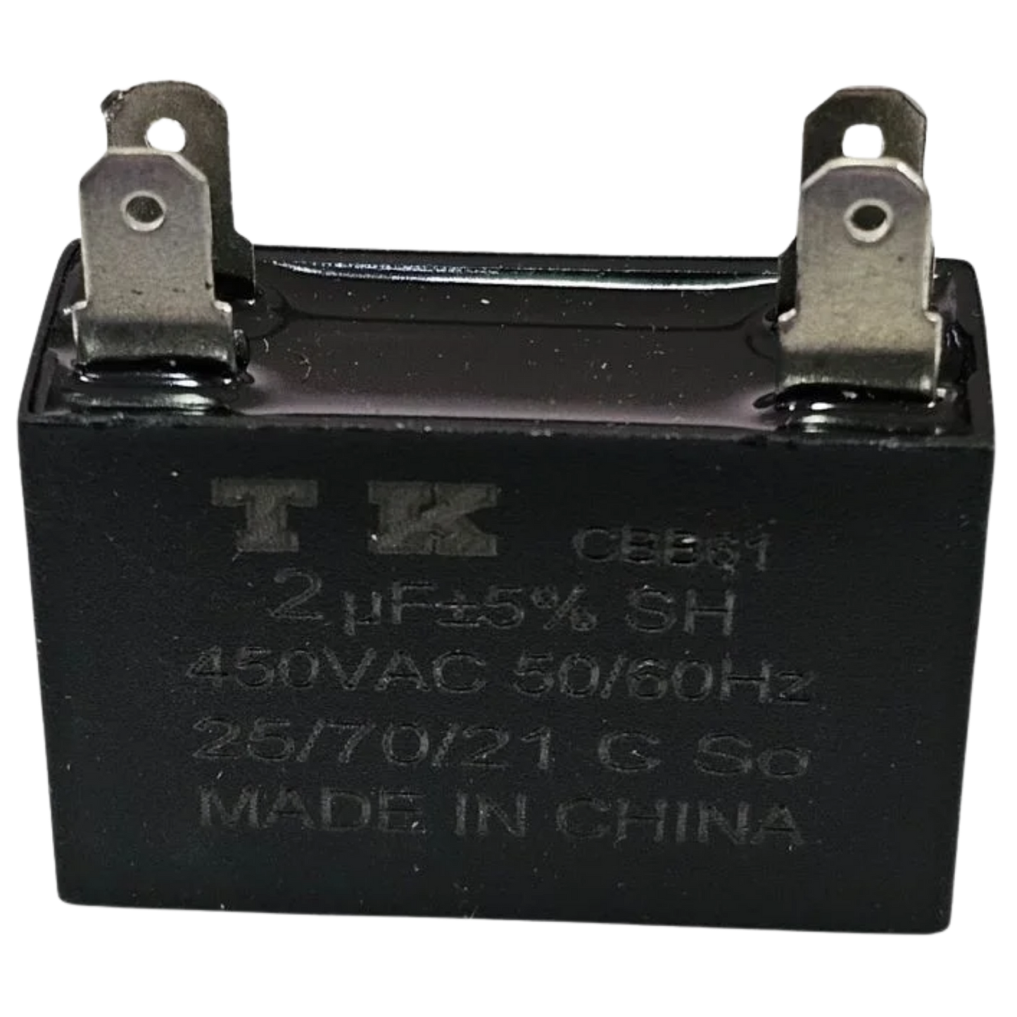 Capacitor De Partida CBB61 2uF 450V (Fast-on)
