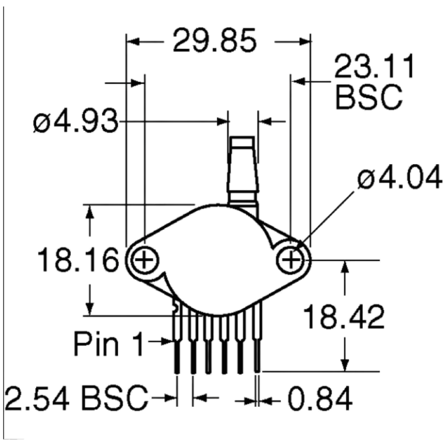 Sensor De Pressão MPX5700GP