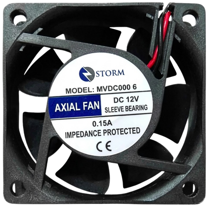 Microventilador MVDC0006 12VDC 0,15A 80x80x25mm