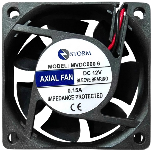 Microventilador MVDC0006 12VDC 0,15A 80x80x25mm