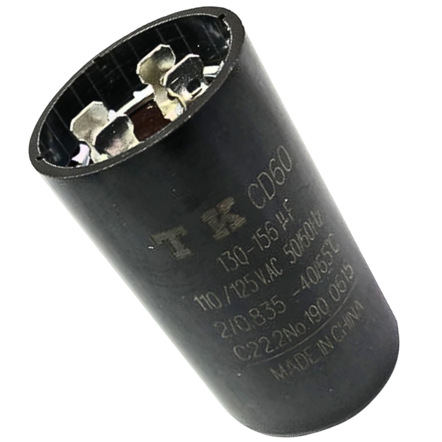 Capacitor De Partida 130uF-156uF 110V 36x70mm (Fast-on)