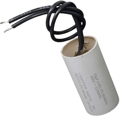 Capacitor De Partida 23uF 400V 27x47mm (2Fios)