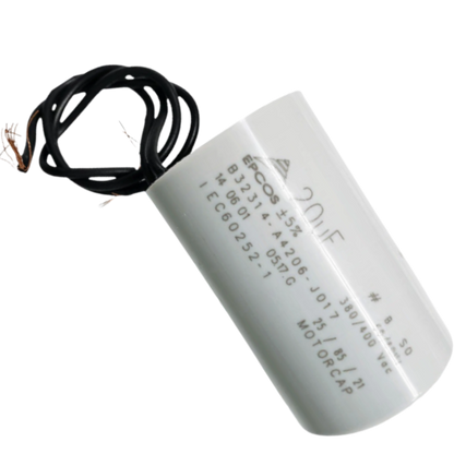 Capacitor De Partida 20uF 380/400V 40x63mm (2Fios)