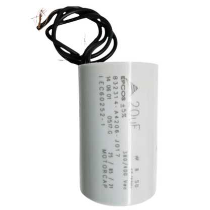 Capacitor De Partida 20uF 380/400V 40x63mm (2Fios)