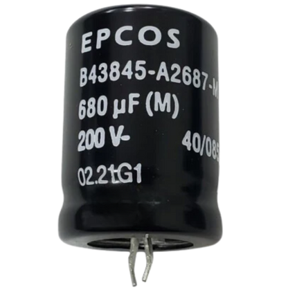 Capacitor Eletrolítico Snap-In 680uF 200V 25x35mm