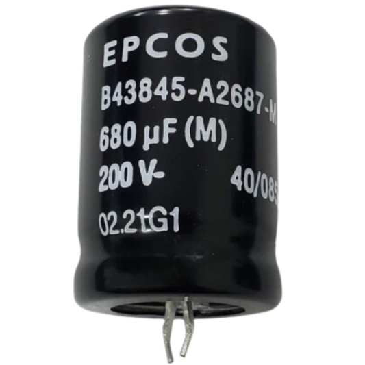 Capacitor Eletrolítico Snap-In 680uF 200V 25x35mm