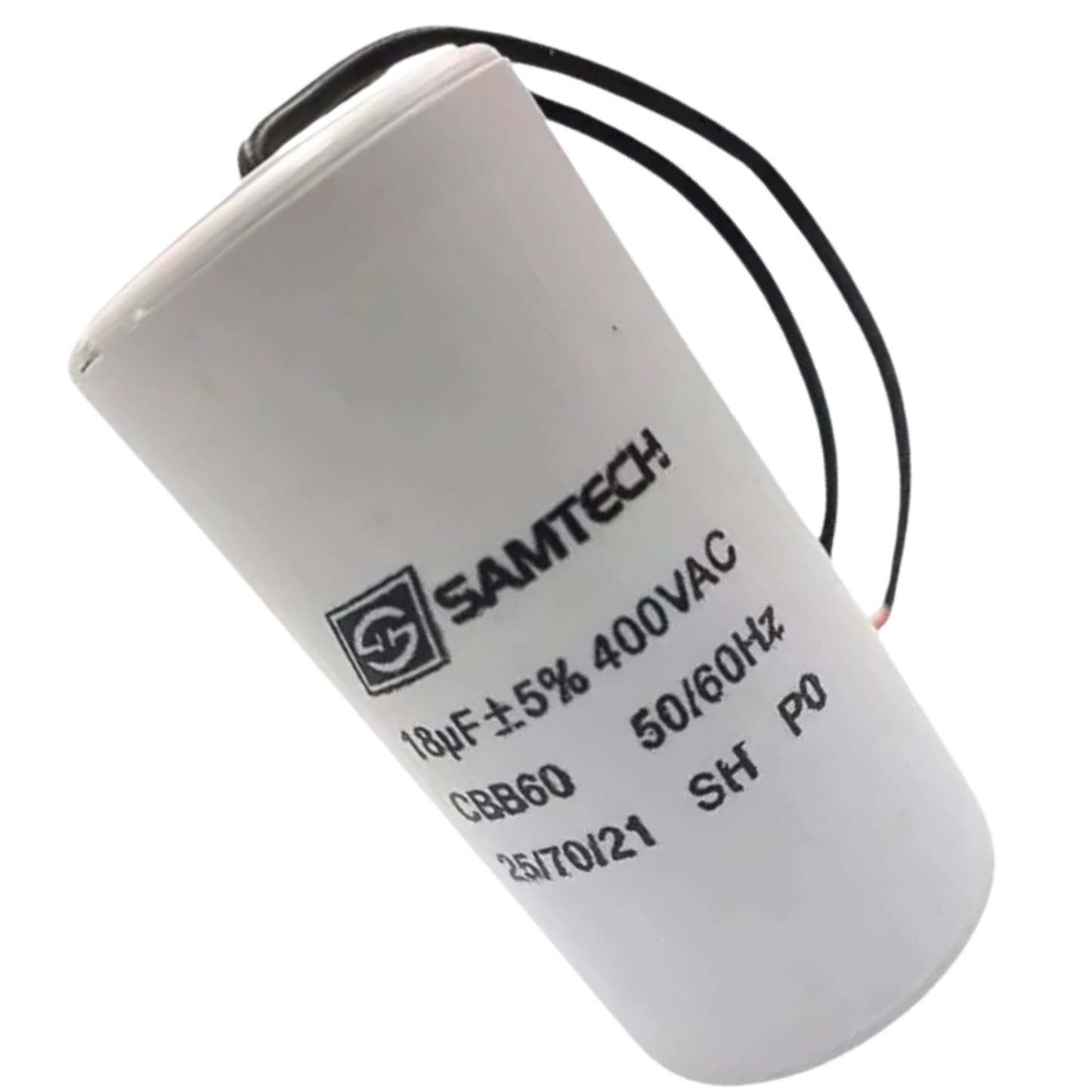 Capacitor De Partida 18uF 400V 35x70mm (2Fios)