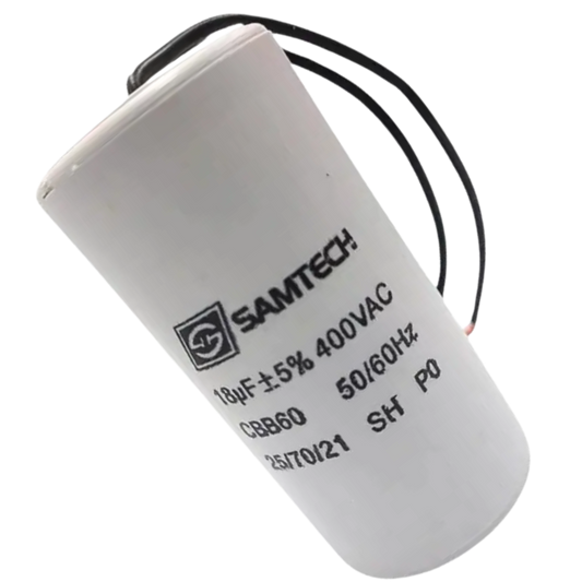 Capacitor De Partida 18uF 400V 35x70mm (2Fios)