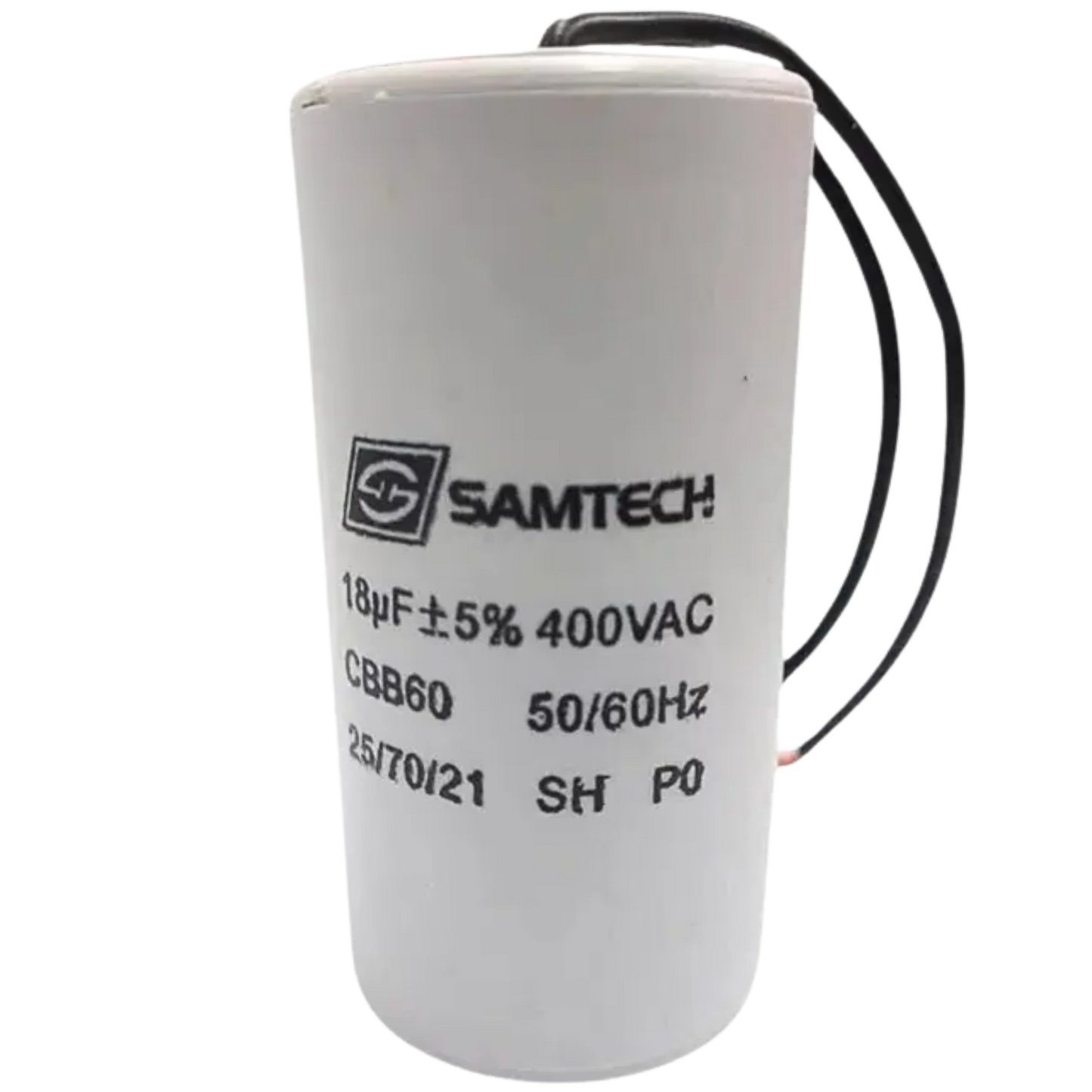 Capacitor De Partida 18uF 400V 35x70mm (2Fios)