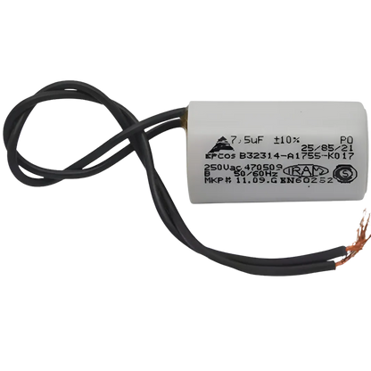 Capacitor De Partida 7,5uF 250V 25x49mm