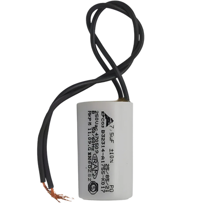 Capacitor De Partida 7,5uF 250V 25x49mm