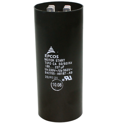 Capacitor De Partida 189uF-227uF 330V 45x112mm (Fast-on)