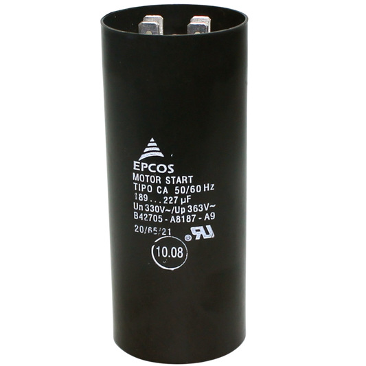 Capacitor De Partida 189uF-227uF 330V 45x112mm (Fast-on)