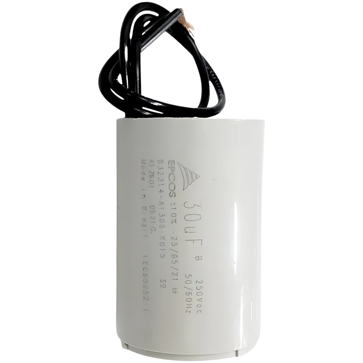 Capacitor De Partida 30uF 250V 37x47mm (2Fios)