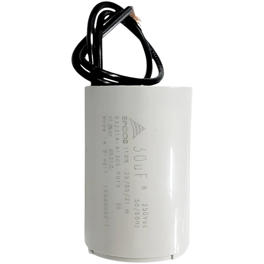 Capacitor De Partida 30uF 250V 37x47mm (2Fios)