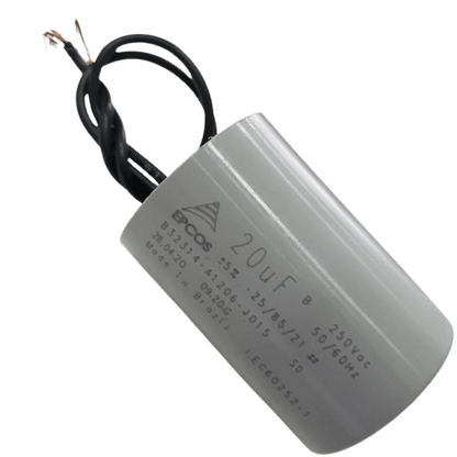 Capacitor De Partida 20uF 250V 33x50mm (2Fios)