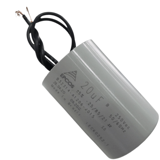 Capacitor De Partida 20uF 250V 33x50mm (2Fios)