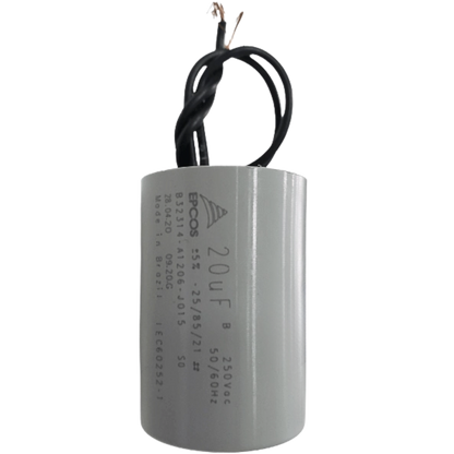 Capacitor De Partida 20uF 250V 33x50mm (2Fios)