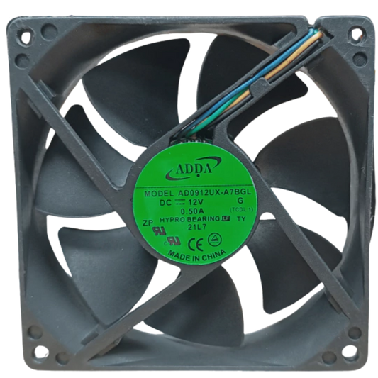 Microventilador AD0912UX-A7BGL 12VDC 0,50A 92x92x25mm
