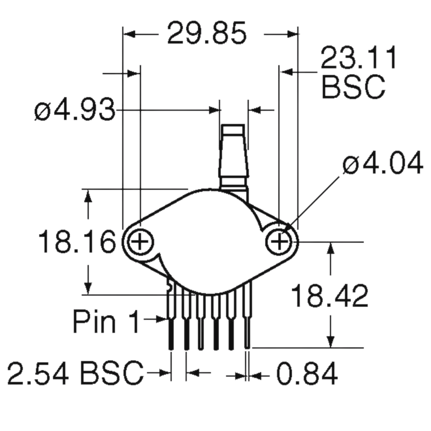 Sensor De Pressão MPX5050GP