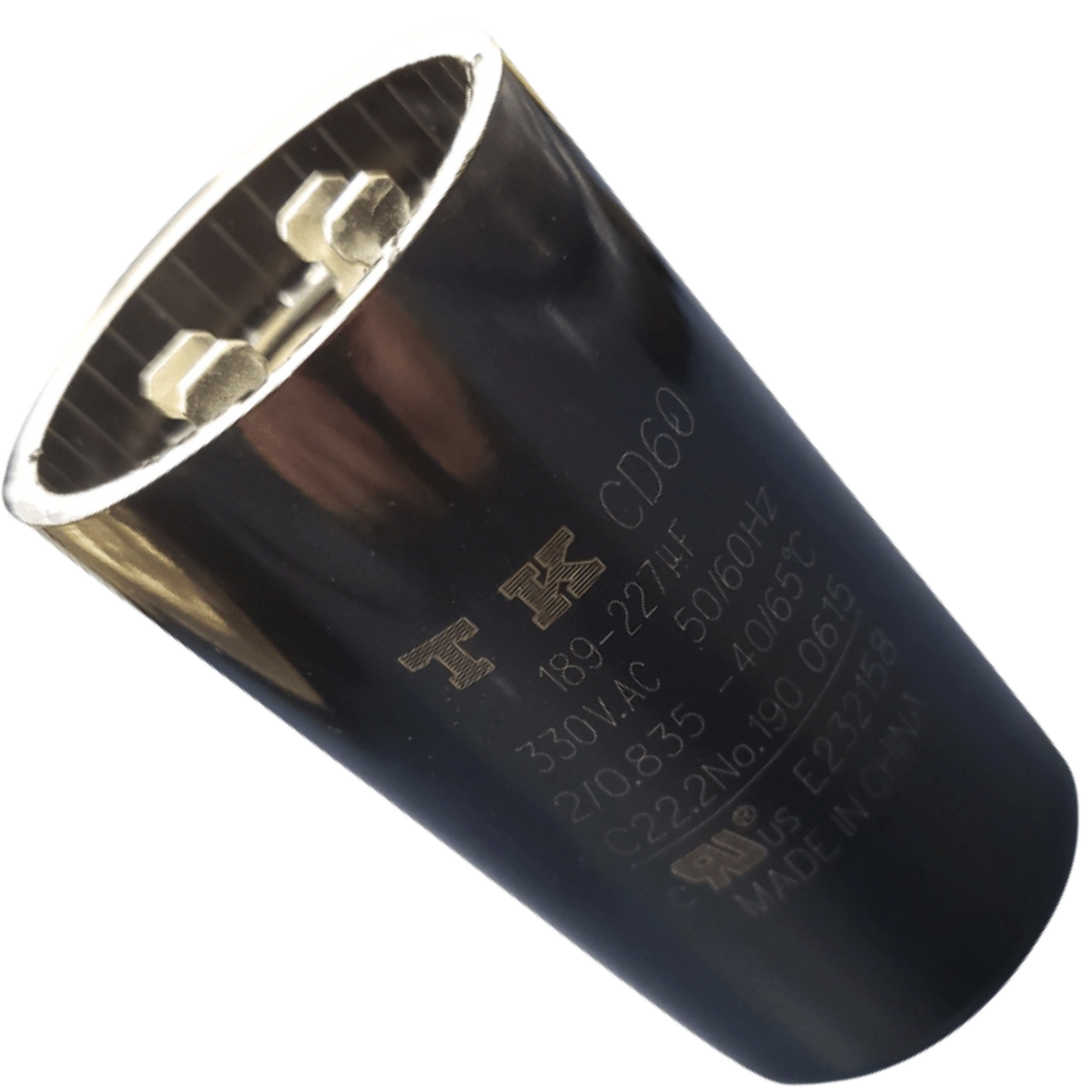 Capacitor De Partida 189uF-227uF 330V 46x86mm (Fast-on)