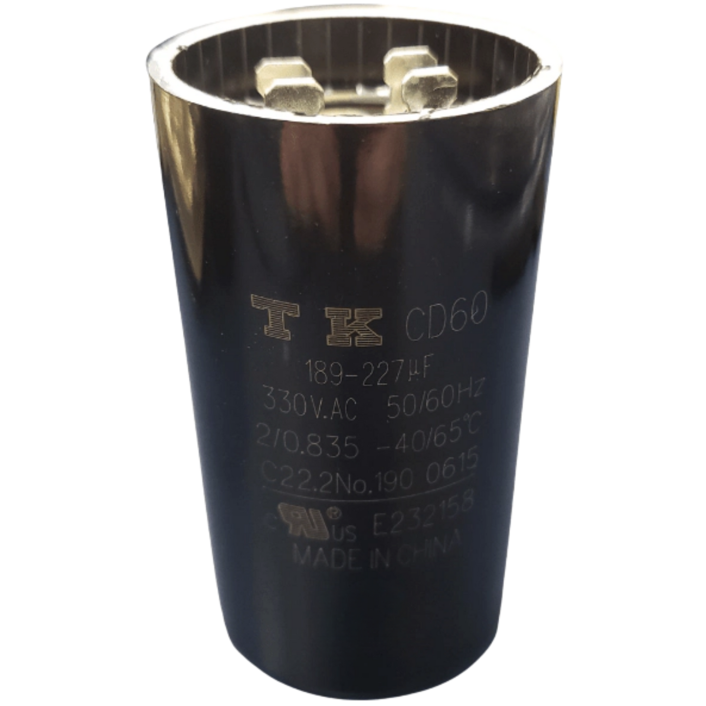 Capacitor De Partida 189uF-227uF 330V 46x86mm (Fast-on)