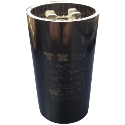 Capacitor De Partida 189uF-227uF 330V 46x86mm (Fast-on)