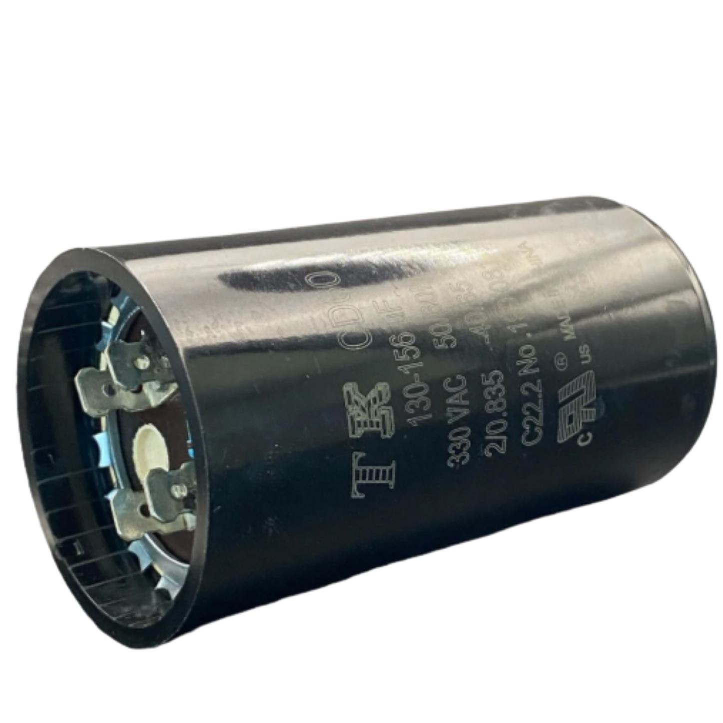 Capacitor De Partida 130uF+156uF 330V 46x86mm (Fast-on)