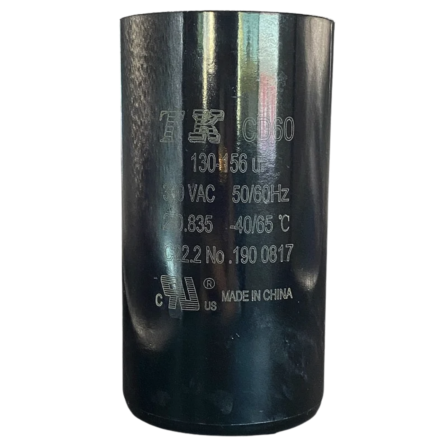 Capacitor De Partida 130uF+156uF 330V 46x86mm (Fast-on)