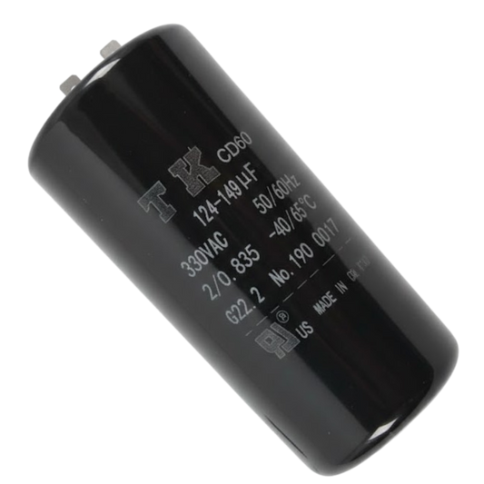 Capacitor De Partida 124uF-149uF 330V 46x86mm (Fast-on)