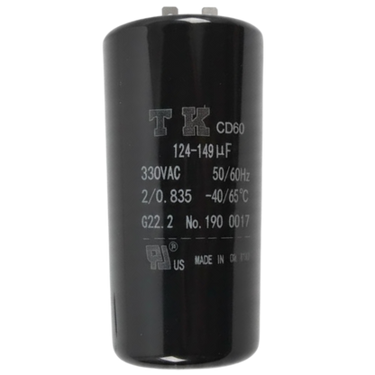 Capacitor De Partida 124uF-149uF 330V 46x86mm (Fast-on)