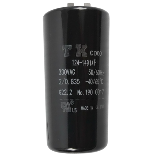 Capacitor De Partida 124uF-149uF 330V 46x86mm (Fast-on)