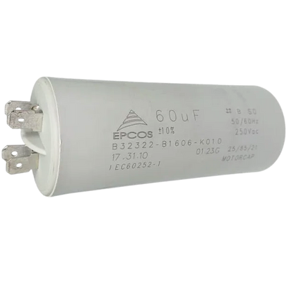 Capacitor De Partida 60uF 250V 40x97mm (Fast-on)