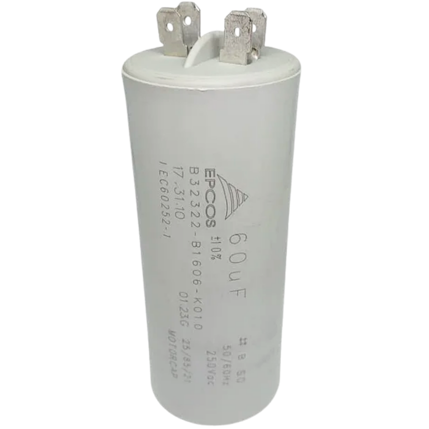 Capacitor De Partida 60uF 250V 40x97mm (Fast-on)