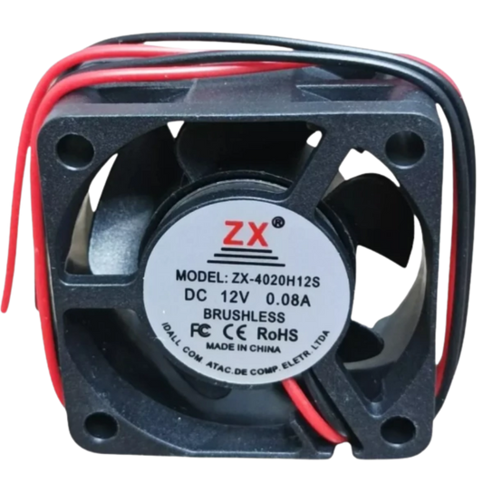 Microventilador ZX-4020H12S 12VDC 0,08A 40x40x20mm