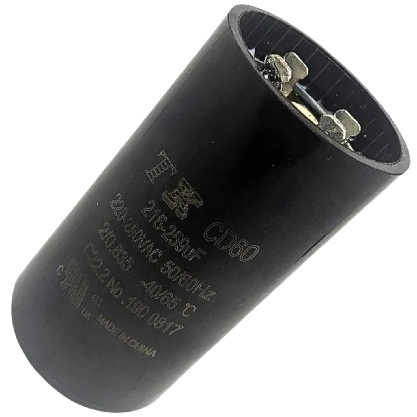 Capacitor De Partida 216uF-259uF 220/250V 46x70mm (Fast-on)