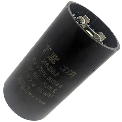 Capacitor De Partida 216uF-259uF 220/250V 46x70mm (Fast-on)