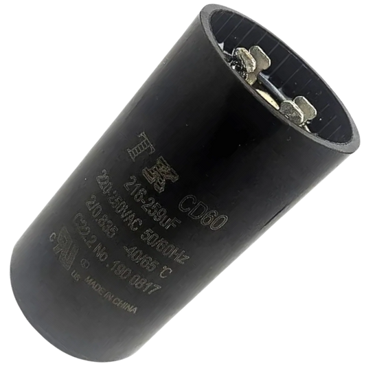 Capacitor De Partida 216uF-259uF 220/250V 46x70mm (Fast-on)